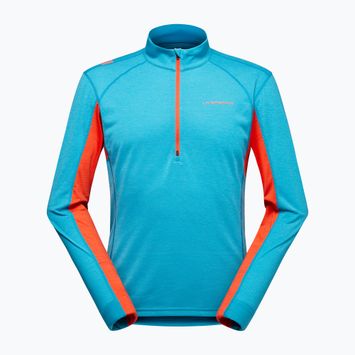 Pánska mikina La Sportiva Swift Longsleeve tropic blue/cherry tomato