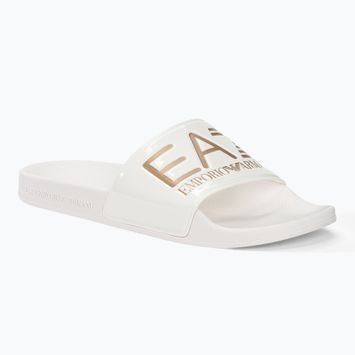 Šľapky EA7 Emporio Armani Water Sports Visibility shiny white/rose gol