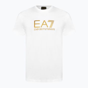 Pánske tričko EA7 Emporio Armani Train Gold Label Pima Big Logo white