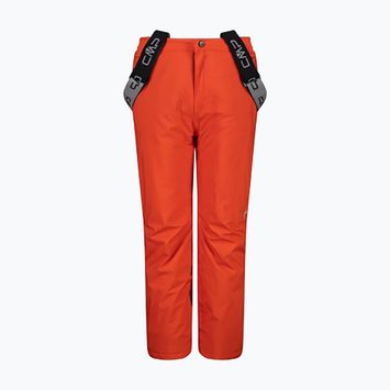 Detské lyžiarske nohavice CMP červené 3W15994/C589