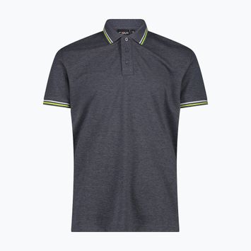 Pánska polo tričko CMP 34D5987 black/blue