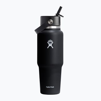 Termo fľaša Hydro Flask Wide Flex Straw Travel 945 ml black