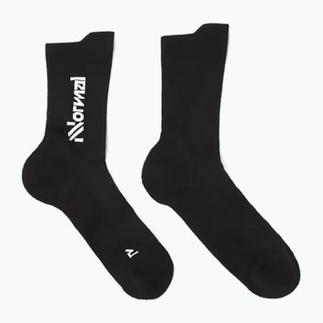 Bežecké ponožky NNormal Merino N2AMS01 black