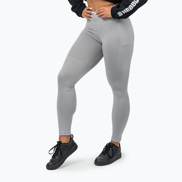 Dámske tréningové legíny NEBBIA Leg Day Goals šedé