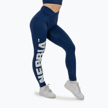 Dámske športové legíny NEBBIA Glute Check High Waisted dark blue