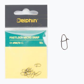 Delphin Fastlock Micro Snap spinning safety pin 10 ks strieborná 969C04100