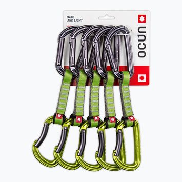 Lezecká expreska Ocun Falcon QD PA 10 cm 5 ks green