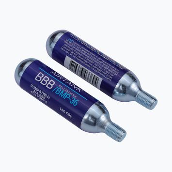 Plynové kartuše pre pumpičku na bicykel BBB Co2 AirTank 16g 10 ks silver