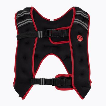 Pure2Improve P2I202320 Záťažová vesta 10 kg čierna a červená P2I202320 tréningová vesta