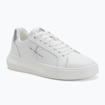 Dámske topánky Calvin Klein YW0YW01224 Cupsole Mono Lth Wn white/silver