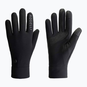 Pánske cyklistické rukavice Rogelli Essential Thermal Mid Season black