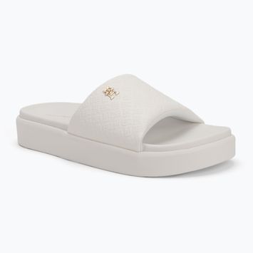 Dámske šľapky Tommy Hilfiger Platform Monogram Poolslide ancient white
