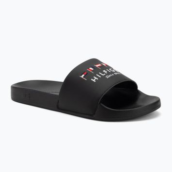 Pánske šľapky Tommy Hilfiger Flags Pool Slide black