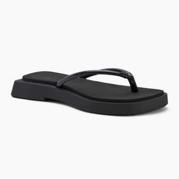 Dámske žabky Calvin Klein YW0YW01716 Sq Low Wedge Sandal Stitch triple black