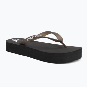 Dámske žabky Calvin Klein YW0YW01830 Beach Sandal Flatform Tpu black/bright white