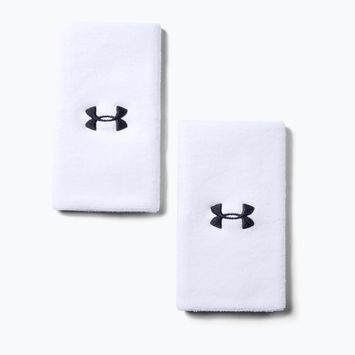 Potítka Under Armour 6'' Performance Wristband 2 szt. white/black