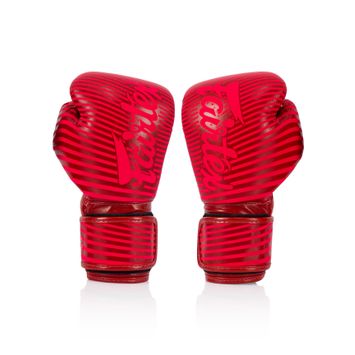 Boxerské rukavice Fairtex Microfiber Art Collections Minimalizmus Art red