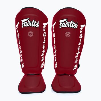 Odnímateľné chrániče holení Fairtex In-Step A.K.A. tibia protectors. "Twister" červená