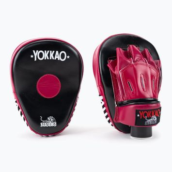 YOKKAO Focus Mitts Otvorené tréningové disky čierno-červené FYML-18
