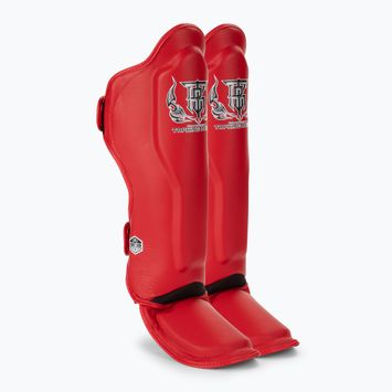 Chrániče holennej kosti a chodidla Top King Pro Semi Leather red