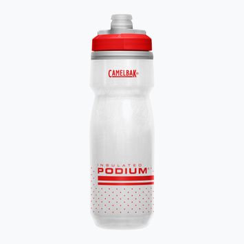 Cyklistická fľaša CamelBak Podium Chill 620 ml ohnivo červená/biela