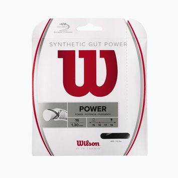 Tenisová struna Wilson Synthetic Gut Power 16 12,2 m čierna WRZ945200