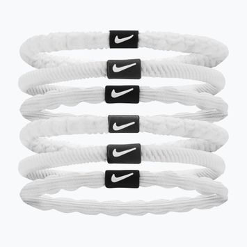 Gumičky do vlasov Nike Flex 6 ks biela/čierna/biela