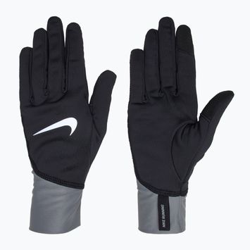 Pánske bežecké rukavice Nike Pacer Midweight RG black/smoke grey/silver