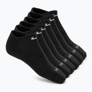 Pánske ponožky Nike Everyday Plus Cushioned No Show 6 párov black/white
