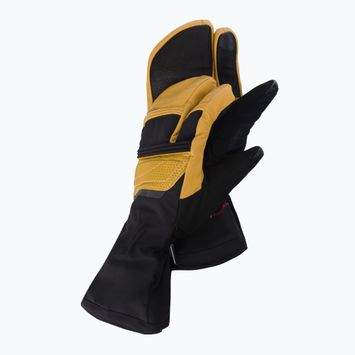 Vyhrievané lyžiarske rukavice Lenz Heat Glove 8. Finger Cap Lobster čierno-žlté 127