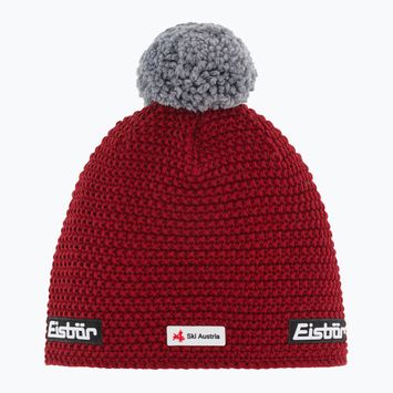 Zimná čiapka Eisbar Jamie Pompon Ska burgundy/graumele