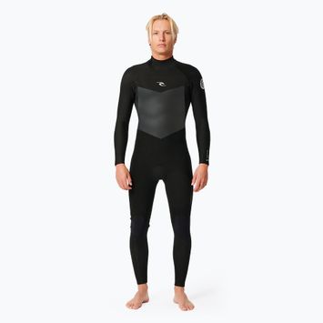 Pánska plavecká pena Rip Curl Dawn Patrol 4/3 Back Zip Black