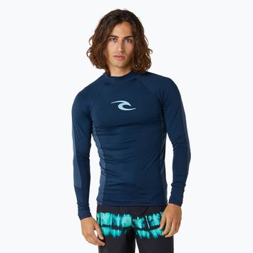Pánske plavecké tričko Rip Curl Waves Upf Perf L/S s dlhým rukávom dark navy