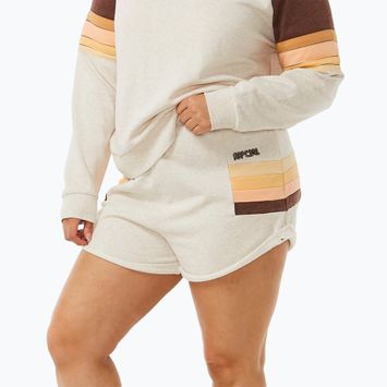 Rip Curl dámske šortky Block Party Track oatmeal marle