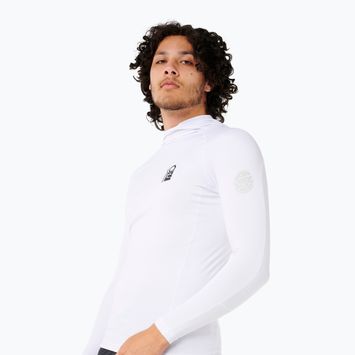 Pánske plavecké tričko longsleeve Rip Curl Search UPF Performance Hood white