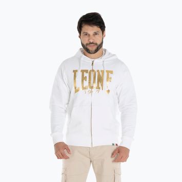 Pánska mikina LEONE 1947 Gold Hoody optic white