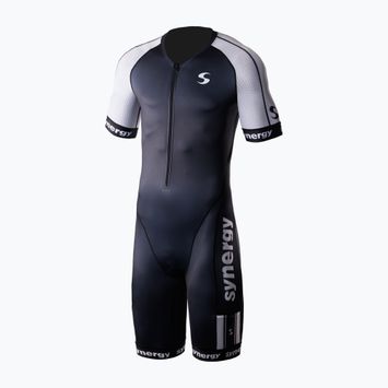 Pánsky triatlonový oblek Synergy Elite Short Sleeve Trisuit salt & pepper