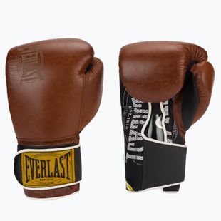 EVERLAST 1910 Klasické hnedé boxerské rukavice EV1910