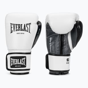 Boxerské rukavice Everlast Powerlock OG H&L Leather Advanced Training white/black