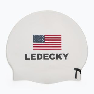 Plavecká čiapka TYR Ledecky Silicone white