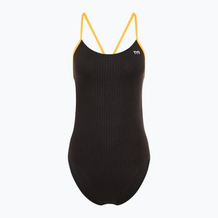 Dámske jednodielne plavky TYR Hexa Cutoutfit black/gold