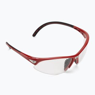 Okuliare na squash Dunlop Competition Eyewear Protective red/clear