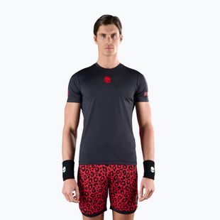 Pánske tenisové tričko HYDROGEN Panther Tech Tee black/red