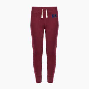Detské nohavice GAP V-Fall Fash Logo Jogger deep garnet red