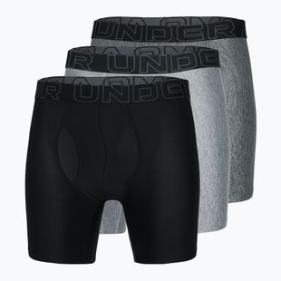 Pánske boxerky Under Armour Perf Tech 6in 3 pary grey