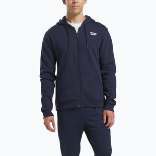 Pánska mikina Reebok Identity SL Fleece FZ vector navy