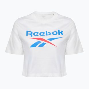 Dámske tričko Reebok Identity Big Logo Crop Tee recovery blue