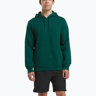 Pánska mikina Reebok Identity Small Logo Fleece collegiate green