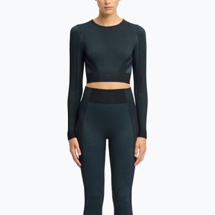 Dámske tréningové tričko s dlhým rukávom Reebok RBK Lab Seamless Crop black