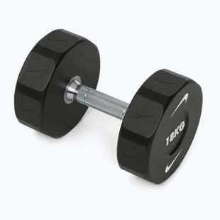 Chrómová činka Nike Strength Pro Urethane Dumbbell 18 kg black/white